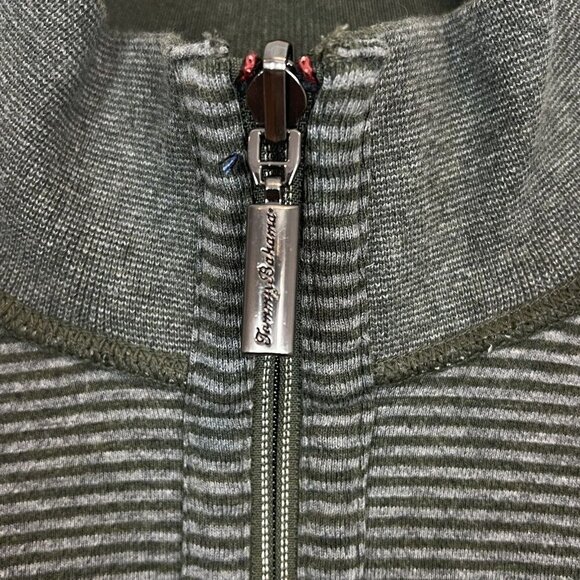 Tommy Bahama Quarter Zip Pullover Sweatshirt Mens XL Green Reversible - Picture 7 of 12
